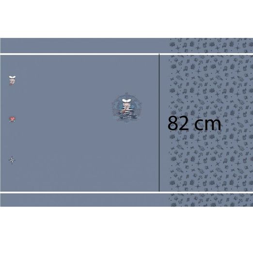 Jersey Panel Matrose Rauchblau 82 cm Jersey Panel Matrose Rauchblau 82 cm