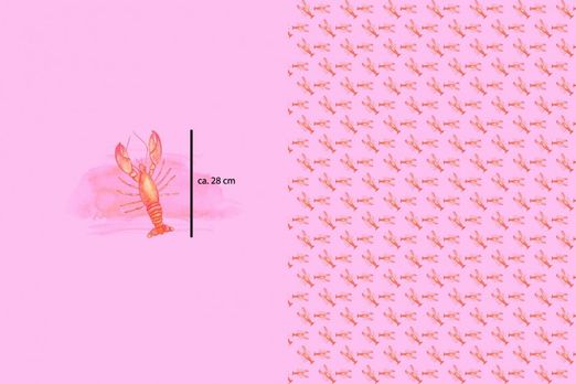 Jersey Panel Hummer Rosa 95 cm