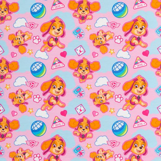 Jersey by Swafing LIZENZ Paw Patrol Rosa