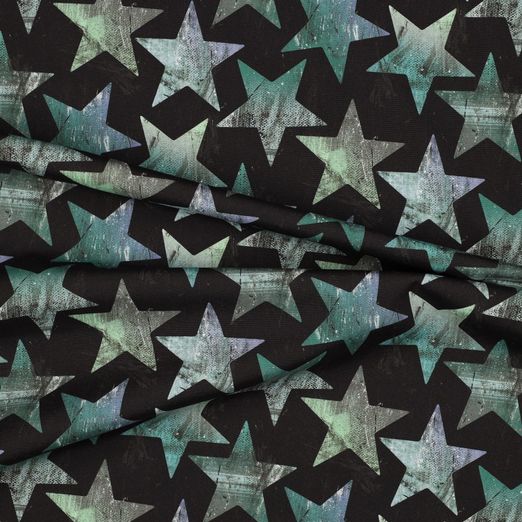 Softshell Stars auf Dunkelbraun Digital