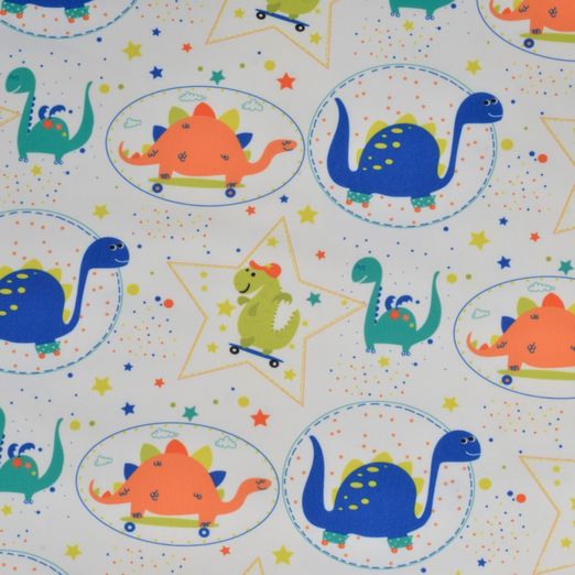 Softshell Skater Dinos auf Weiß Softshell Skater Dinos auf Weiß