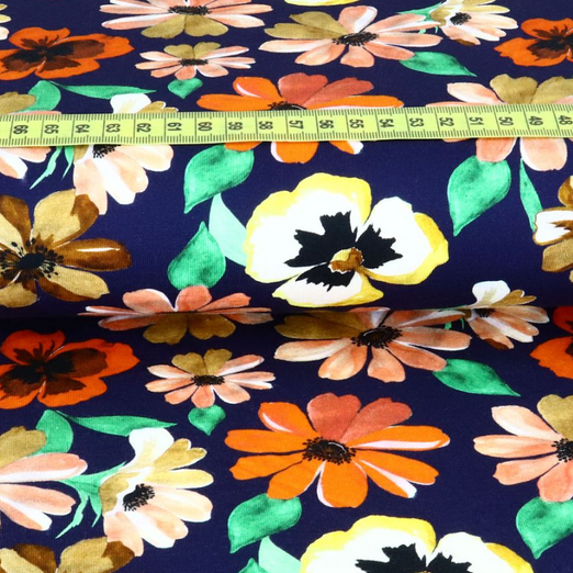 Jersey Marker Flowers Dunkelblau Digital Jersey Marker Flowers Dunkelblau Digital
