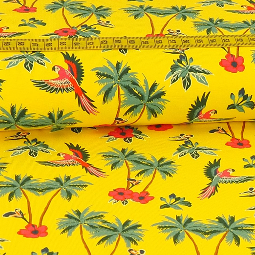 Jersey Inselpapagei auf Gelb Jersey Inselpapagei auf Gelb