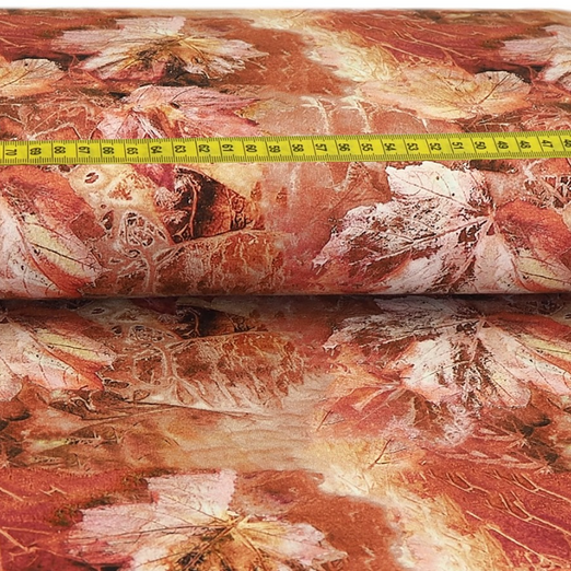 Jersey Ahornblätter auf Weinrot Digital Jersey Ahornblätter auf Weinrot Digital