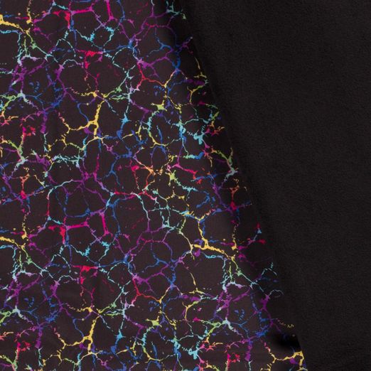 Softshell Bunte Risse auf Schwarz Digital Softshell Bunte Risse auf Schwarz Digital