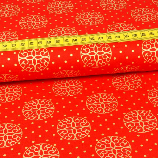 Baumwolle WEIHNACHTEN Christmas Retro Rot Baumwolle WEIHNACHTEN Christmas Retro Rot