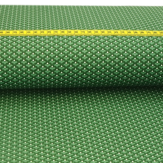 Baumwolle Retro Schuppen Dunkelmint Baumwolle Retro Schuppen Dunkelmint