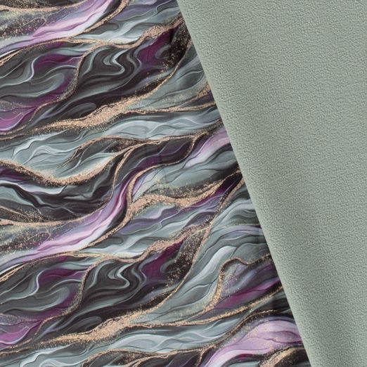 Softshell Wellenmuster Mint Digital