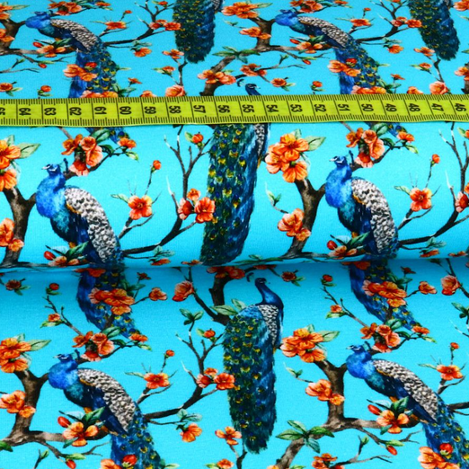 Jersey Pfau Türkis Digital