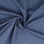 Baumwolle Small Hearts Dunkelblau