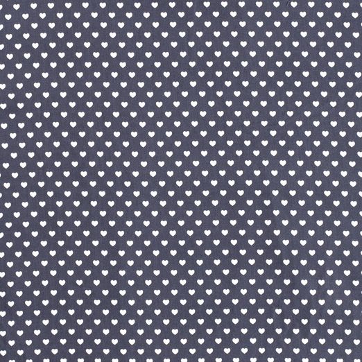 Baumwolle Herzen Mini Anthrazitgrau Baumwolle Herzen Mini Anthrazitgrau