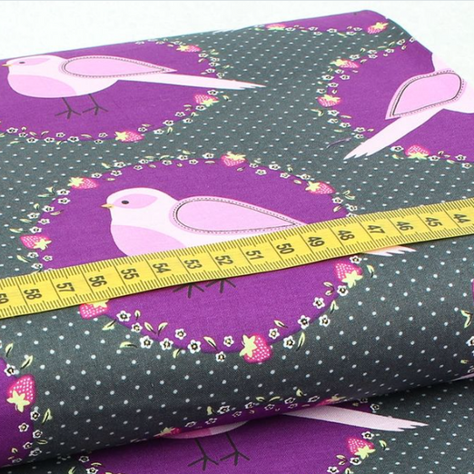 Baumwolle MICHAEL MILLER Flower Bird Blackberry Baumwolle MICHAEL MILLER Flower Bird Blackberry