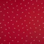 Baumwolle Kleine Weiße Anker auf Rot Baumwolle Kleine Weiße Anker auf Rot