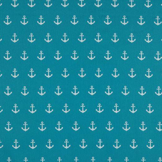 Baumwolle Anchor auf Türkis Baumwolle Anchor auf Türkis