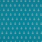 Baumwolle Anchor auf Türkis Baumwolle Anchor auf Türkis