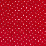 Baumwolle Maritime Anker auf Rot Baumwolle Maritime Anker auf Rot