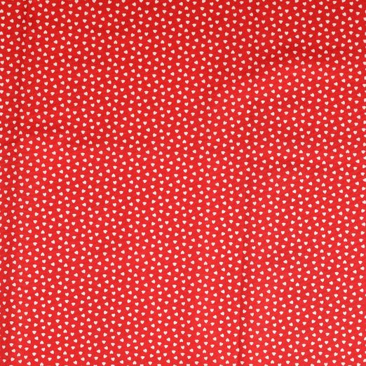 Baumwolle Small Hearts Rot Baumwolle Small Hearts Rot