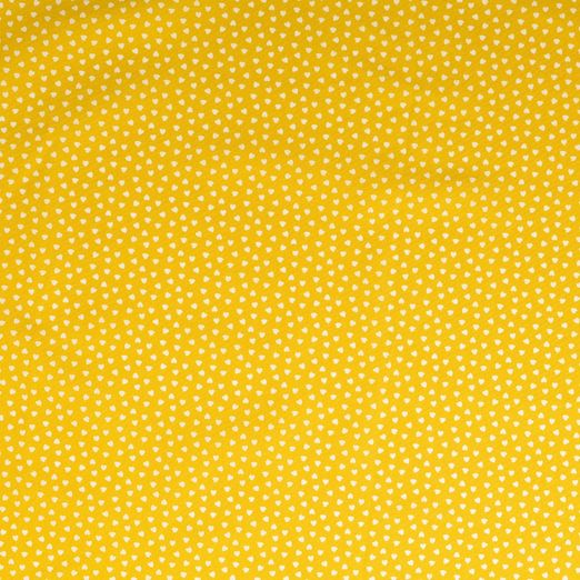 Baumwolle Small Hearts Senfgelb Baumwolle Small Hearts Senfgelb