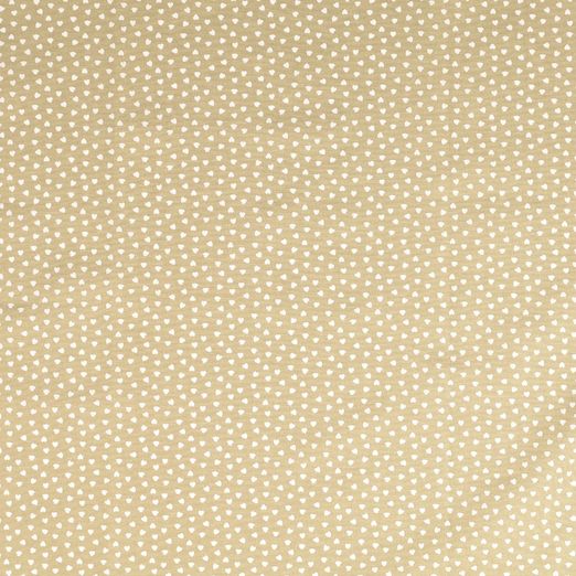 Baumwolle Small Hearts Beige Baumwolle Small Hearts Beige