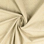 Baumwolle Small Hearts Beige