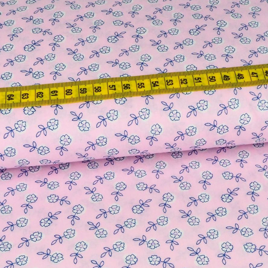 Baumwolle Mini Flowers auf Hellrosa Baumwolle Mini Flowers auf Hellrosa