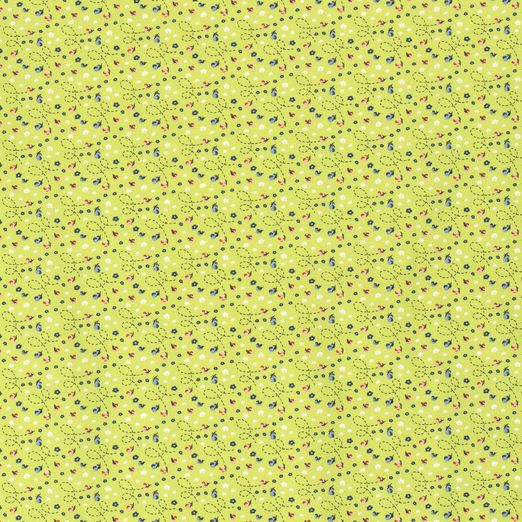 Baumwolle Flying Butterflies auf Lime