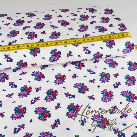 Baumwolle Blümchen Liberty Rot Baumwolle Blümchen Liberty Rot