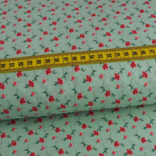 Baumwolle Blümchen Gerlinde Mint Baumwolle Blümchen Gerlinde Mint