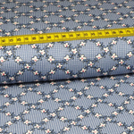 Viskose Jersey Blumenrauten Helles Rauchblau