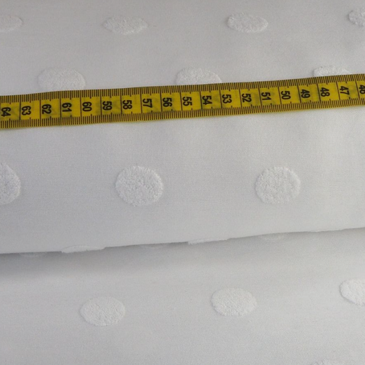 Jersey Jacquard Dots Creme