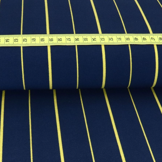 Jersey Polyester Nadelstreifen Dunkelblau Jersey Polyester Nadelstreifen Dunkelblau