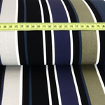 Jersey Polyester Nadelstreifen Multicolour Schwarz
