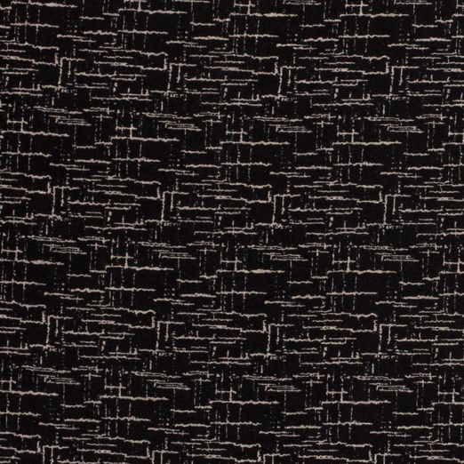 Romanit Jersey Hellgraues Streifenmuster auf Schwarz