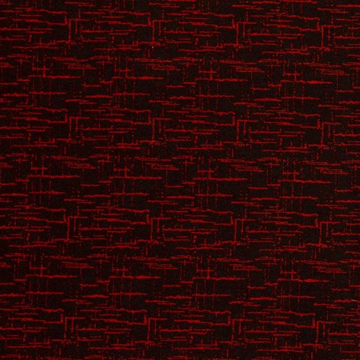 Romanit Jersey Blutoranges Streifenmuster auf Dunkelbraun