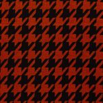 Romanit Jersey Hahnentritt Blutorange/Schwarz