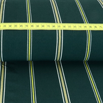 Jersey Polyester DOUBLE Nadelstreifen Dunkelgrün