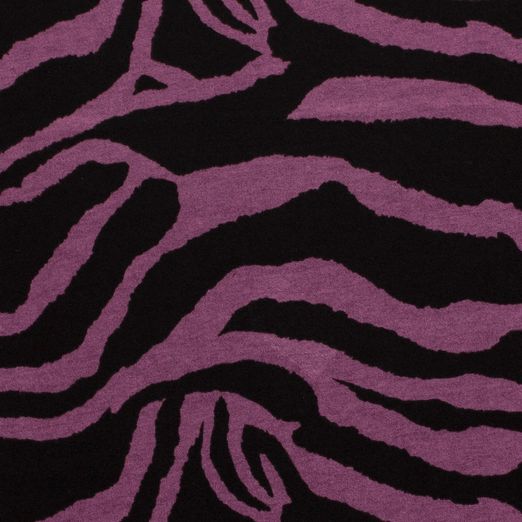 Romanit Jersey Animalprint Zebra Hellfuchsia/Schwarz
