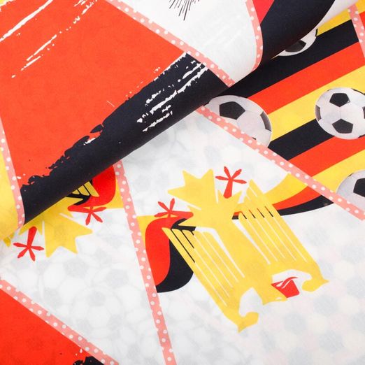 Baumwolle Panel Wimpelkette Fußball Deutschland 103 cm Baumwolle Panel Wimpelkette Fußball Deutschland 103 cm