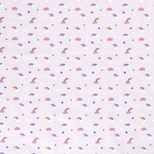 Baumwolle Stardust auf Hellgrau