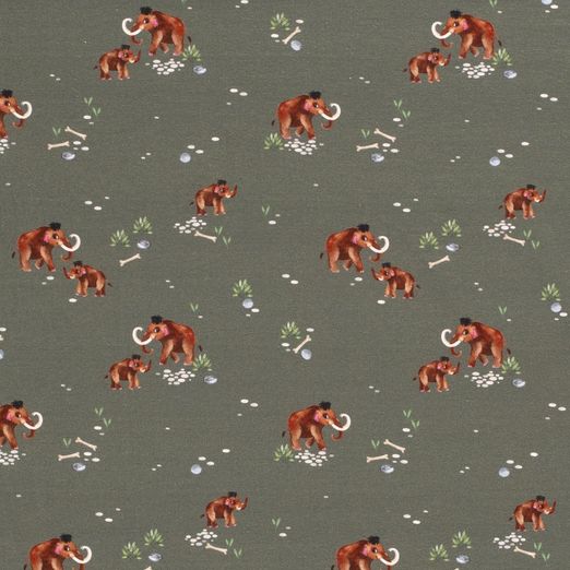 Jersey Mammut Familie auf Khaki Digital Jersey Mammut Familie auf Khaki Digital