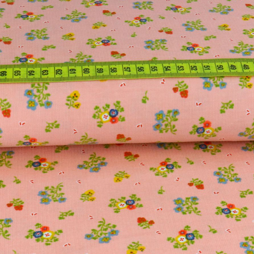 Feincord Sweet Flowers Rosa Feincord Sweet Flowers Rosa