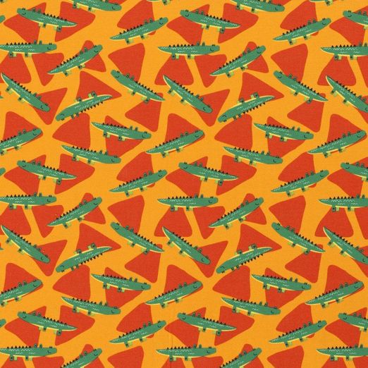 Jersey Crocodiles auf Orange Jersey Crocodiles auf Orange