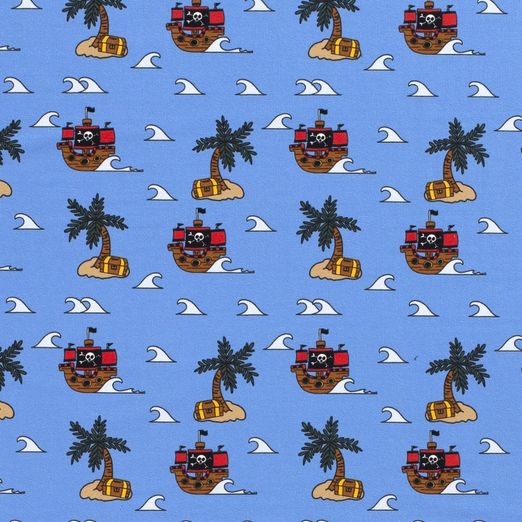 Jersey Schatzinsel in Sicht Eisblau