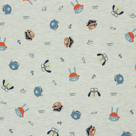 Jersey Sweet Pirates auf Creme Meliert