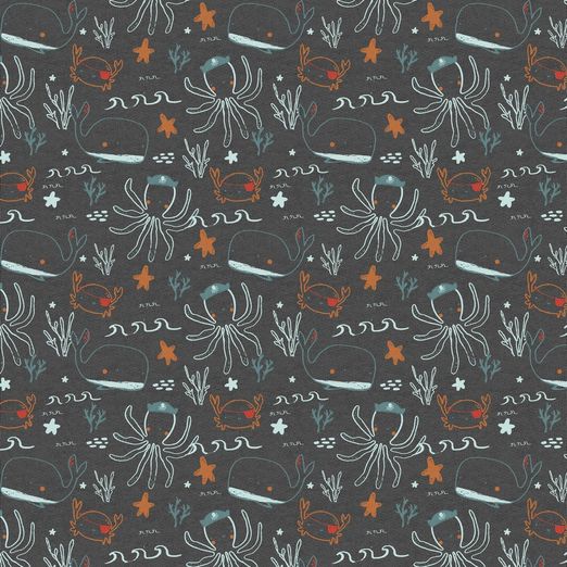 Jersey Unterwasserpiraten auf Anthrazit Meliert