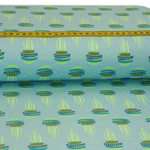 Jersey Quallen auf Hellblau