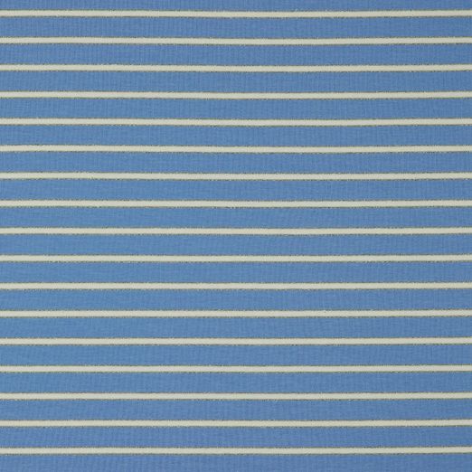 Sommersweat Lurex Stripes Hellblau