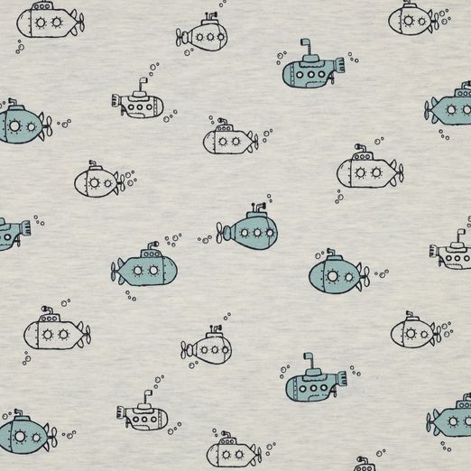 Jersey Submarine auf Creme Meliert