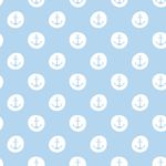 Jersey Anker im Kreis Weiß auf Hellblau