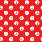 Jersey Anker im Kreis Weiß auf Rot